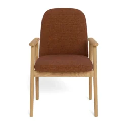 CASA Living Calvin Spisebordsstol - 2 stk. H 88 x B 60,5 x D 55 cm - Egetræ - Terracotta