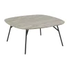 CASA Living Caracas Sofabord H 40 x B 90 x L 90 cm - Papir/stål - Grå