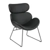CASA Living Cazar Loungestol H 90,5 x B 69 x D 78,5 cm - Metal/polypropylen - Sort