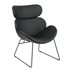CASA Living Cazar Loungestol H 90,5 x B 69 x D 78,5 cm - Metal/polypropylen - Sort
