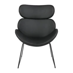 CASA Living Cazar Loungestol H 90,5 x B 69 x D 78,5 cm - Metal/polypropylen - Sort