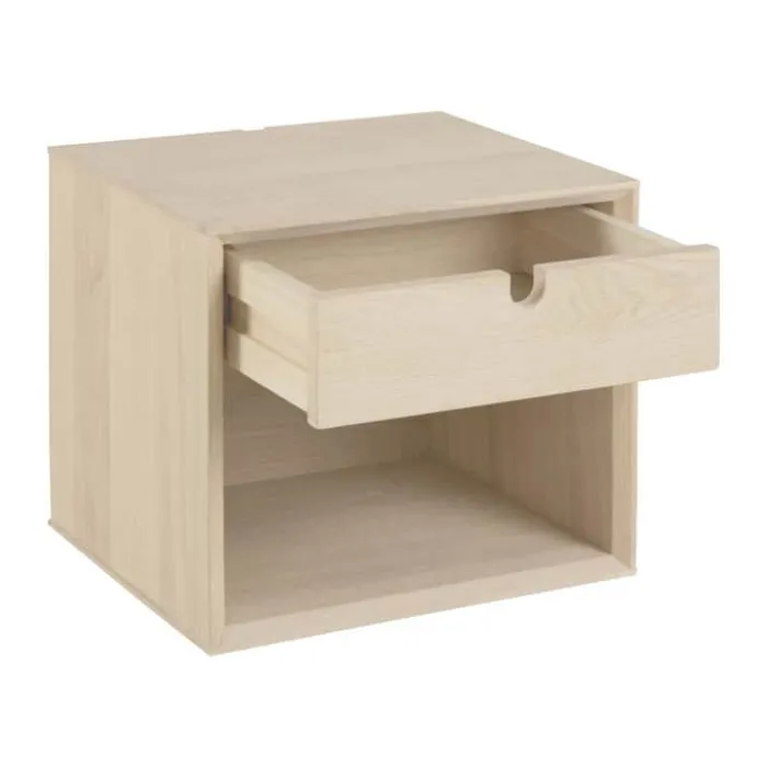 CASA Living Century Natbord H 33 x B 37 x D 32 cm - Finér - Hvid
