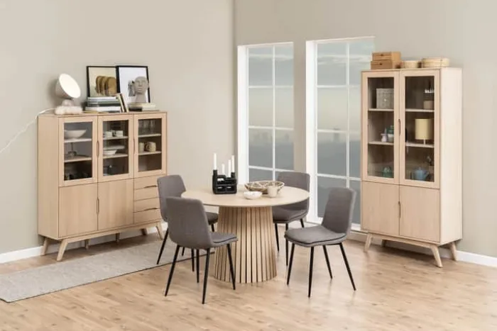CASA Living Christo Spisebord Ø 120 x H 75 cm - Egetræsfiner - Mat Natur