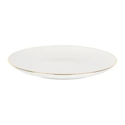 CASA Living Daisy Gold Middagstallerken Ø 27 cm - Hvid/guldfarvet
