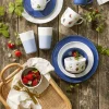 CASA Living Daisy Middagstallerken Ø 27 cm - Porcelæn - Hvid