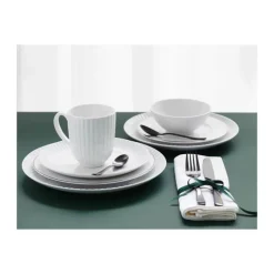 CASA Living Daisy Middagstallerken Ø 27 cm - Porcelæn - Hvid