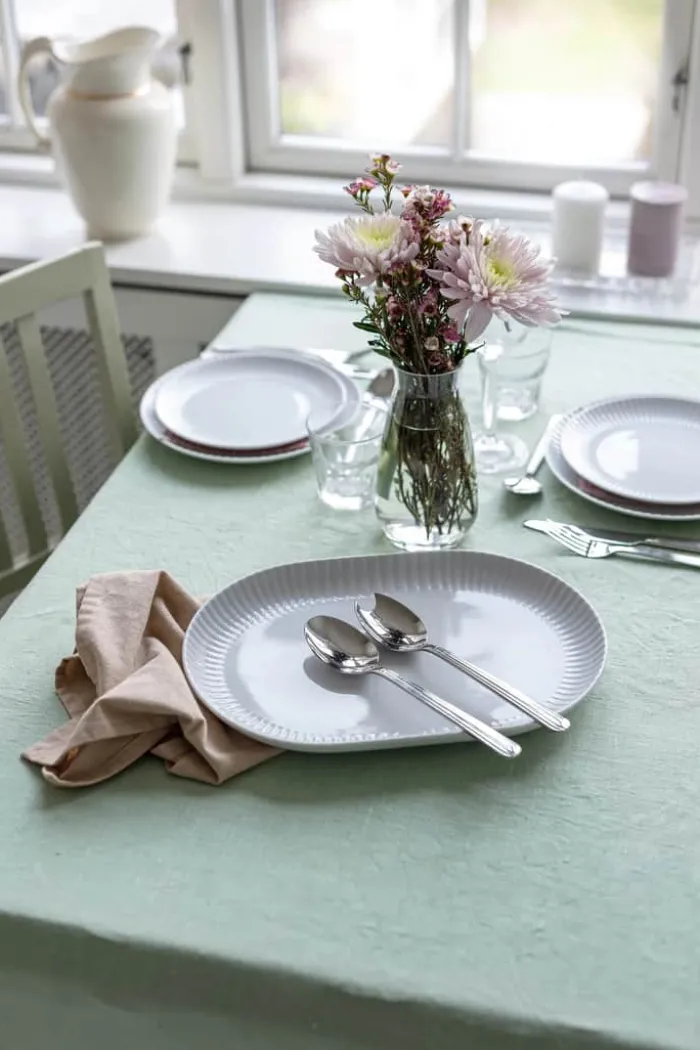 CASA Living Daisy Salatbestik - 2 dele Genanvendt stål - Blank