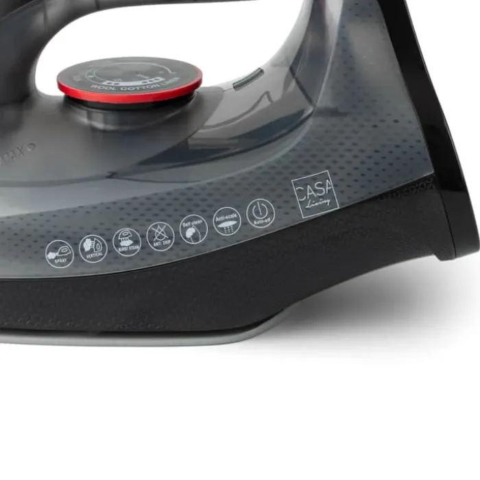CASA Living Dampstrygejern 300 ml - 2400 watt - Keramisk strygesål