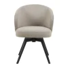CASA Living Darlene Spisebordsstol H 80 x B 58,5 x D 60 cm - Stof/stål - Beige