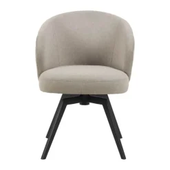 CASA Living Darlene Spisebordsstol H 80 x B 58,5 x D 60 cm - Stof/stål - Beige