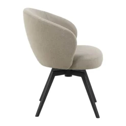 CASA Living Darlene Spisebordsstol H 80 x B 58,5 x D 60 cm - Stof/stål - Beige