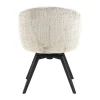 CASA Living Darlene Spisebordsstol H 80 x B 58,5 x D 60 cm - Stof/stål - Beige/mat sort