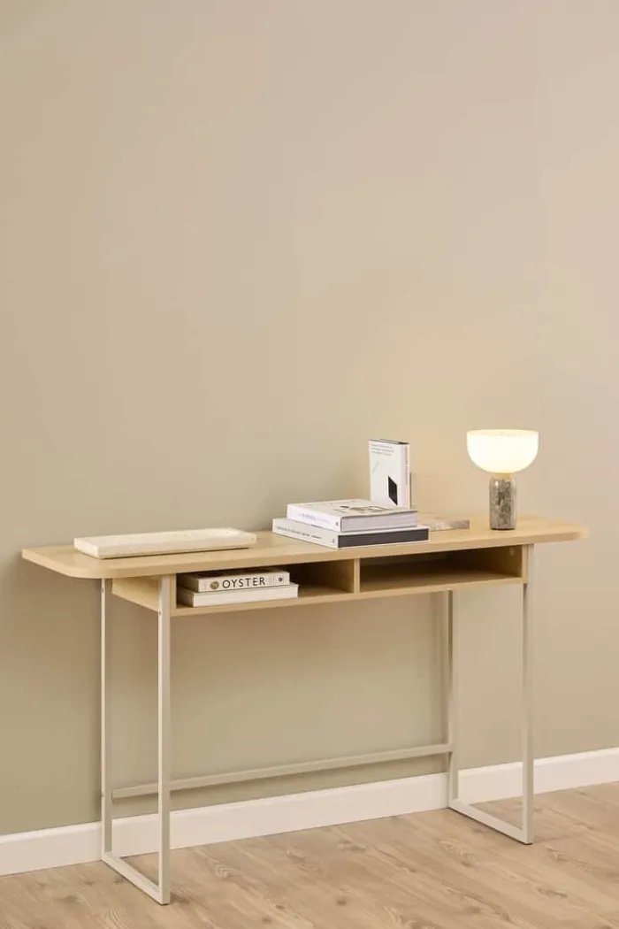 CASA Living Darlington Konsolbord H 77 x B 140 x D 40 cm - Staal - Natur