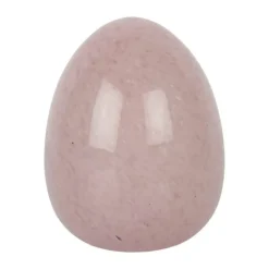 CASA Living Dekorationsæg H 11,5 cm - Glas - Lyserød