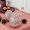 CASA Living Dekorationsæg H 14,5 cm - Glas - Lyserød