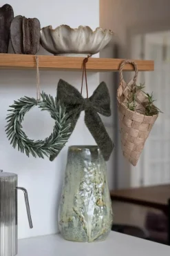 CASA Living Dekorationsskål Ø 22 cm - Stentøj - Hvid/brun