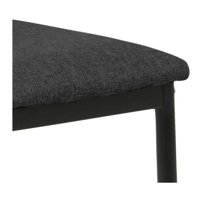 CASA Living Demina Barstol - 2 stk. H 90,5 x B 41 x D 48,5 - Metal/stof - Grå