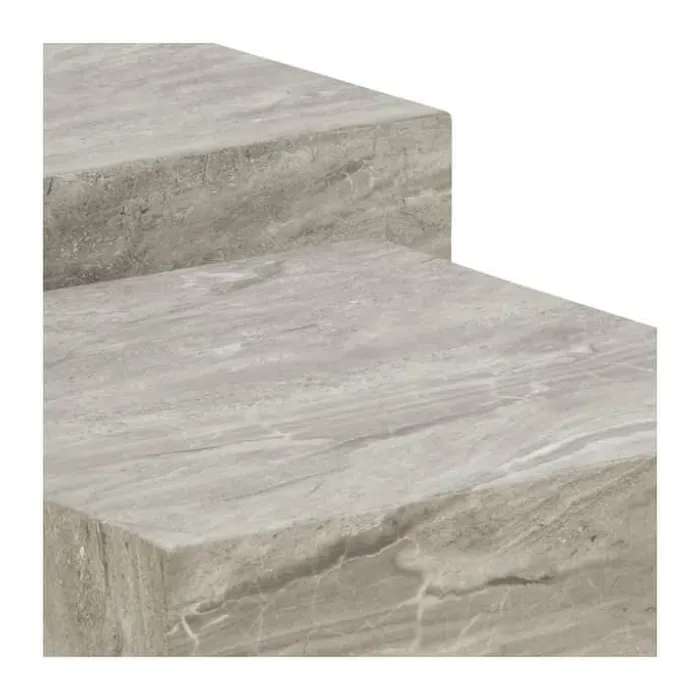 CASA Living Dice Sofabord - 2 stk. H 42 x B 60 x L 100 cm - MDF - Grå