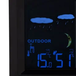 CASA Living Digital Vejrstation H 11,5 x L 16 cm - Sort