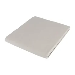 CASA Living Dug B 140 x L 220 cm - Hør/bomuld - Lysegrå