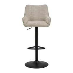 CASA Living Eddie Barstol H 114 x B 51 x L 50,5 cm - Stål/jute - Beige