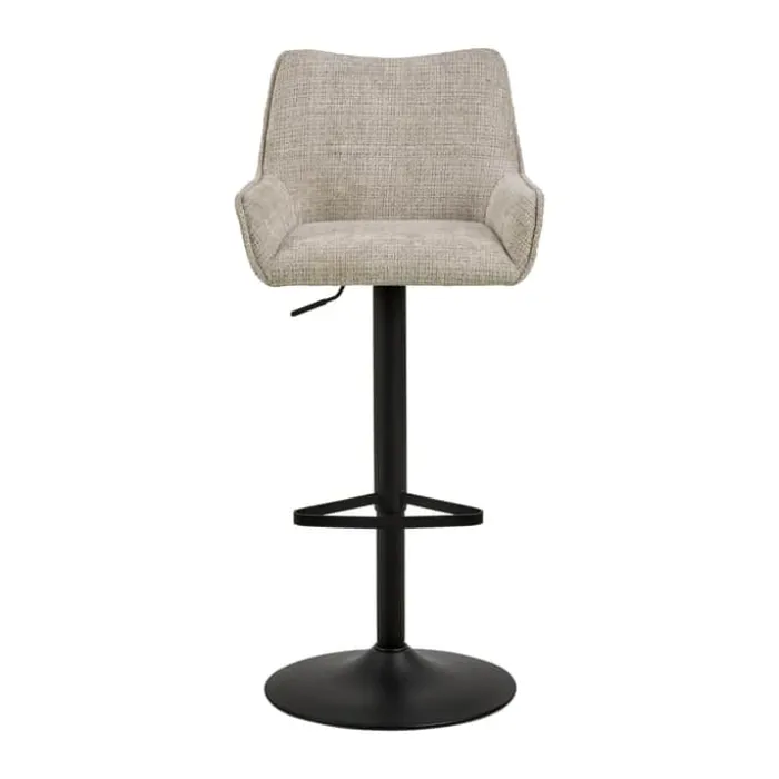 CASA Living Eddie Barstol H 114 x B 51 x L 50,5 cm - Stål/jute - Beige