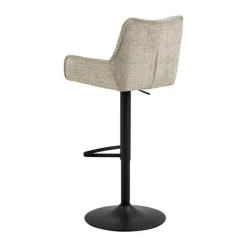 CASA Living Eddie Barstol H 114 x B 51 x L 50,5 cm - Stål/jute - Beige
