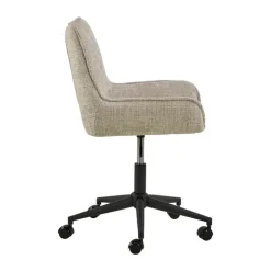 CASA Living Eddie Skrivebordsstol H 90,5 x B 57 x L 59,5 cm - Stål/jute - Beige