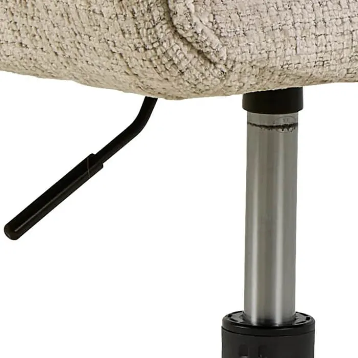 CASA Living Eddie Skrivebordsstol H 90,5 x B 57 x L 59,5 cm - Stål/jute - Beige