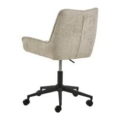 CASA Living Eddie Skrivebordsstol H 90,5 x B 57 x L 59,5 cm - Stål/jute - Beige