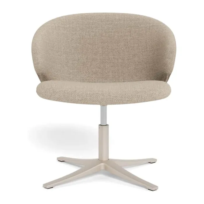 CASA Living Ella Loungestol H 71 x B 57 x D 47 cm - Stof/stål - Beige