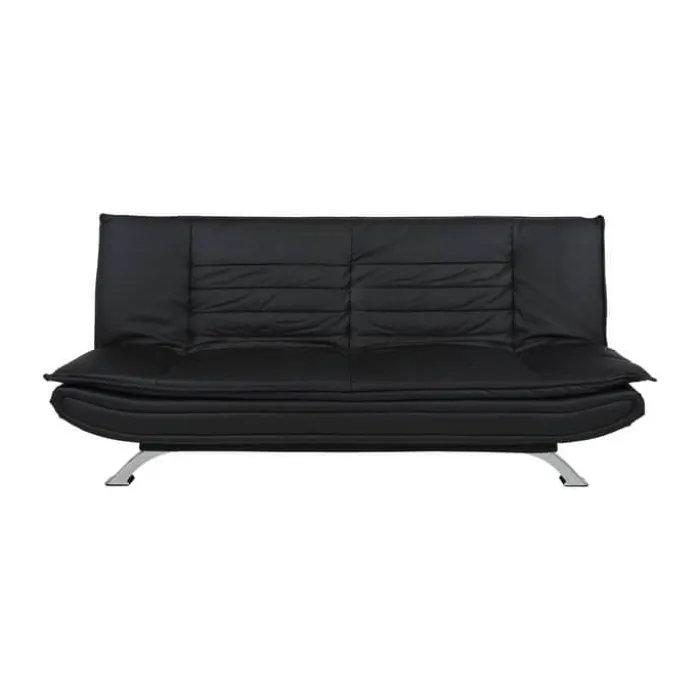 CASA Living Faith Sovesofa H 91 x B 98 x L 196 cm - Stål/stof - Sort