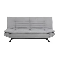 CASA Living Faith Sovesofa H 91 x B 98 x L 196 cm - Stål/stof - Lysegrå