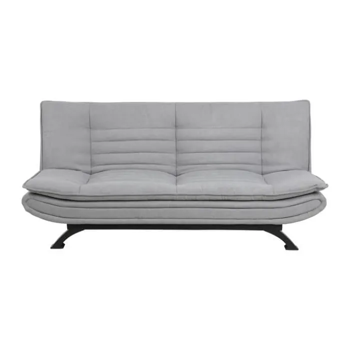 CASA Living Faith Sovesofa H 91 x B 98 x L 196 cm - Stål/stof - Lysegrå