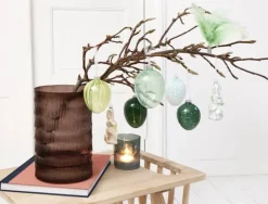 CASA Living Fjer på klips H 14 cm - Fjer - Lysegrøn