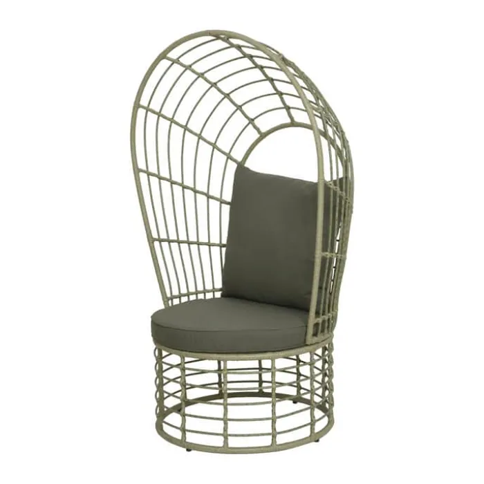 CASA Living Fletstol m. himmel H 151 x B 92 x D 75 cm - Grå