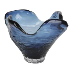 CASA Living Flower Glasskål Ø 30 x H 21,5 cm - Glas - Blå