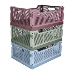 CASA Living Foldekasse B 30 x L 40 cm - Plastik - Blå