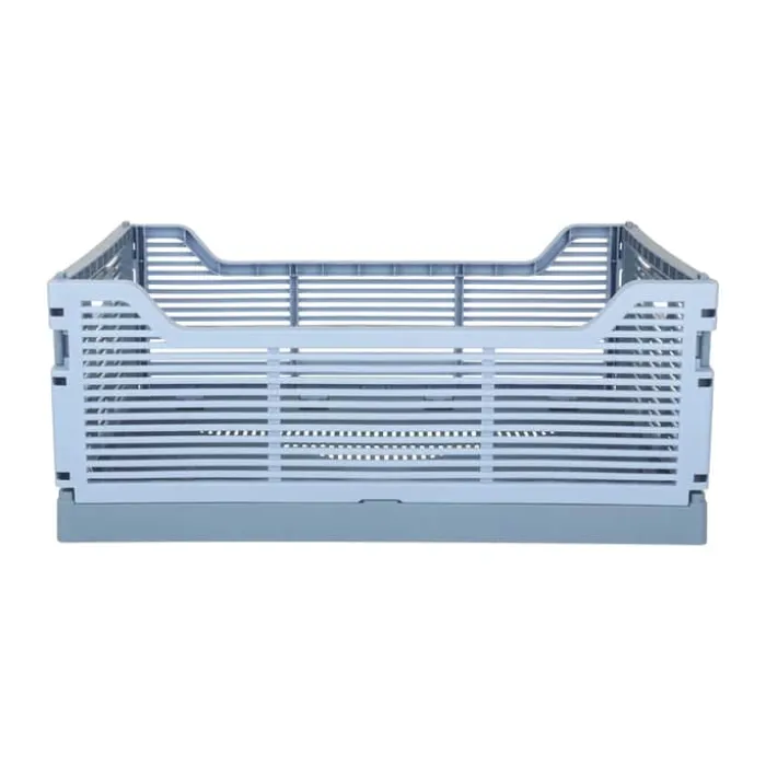 CASA Living Foldekasse B 30 x L 40 cm - Plastik - Blå