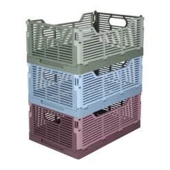 CASA Living Foldekasse B 20,5 x L 30,5 cm - Plastik - Lilla