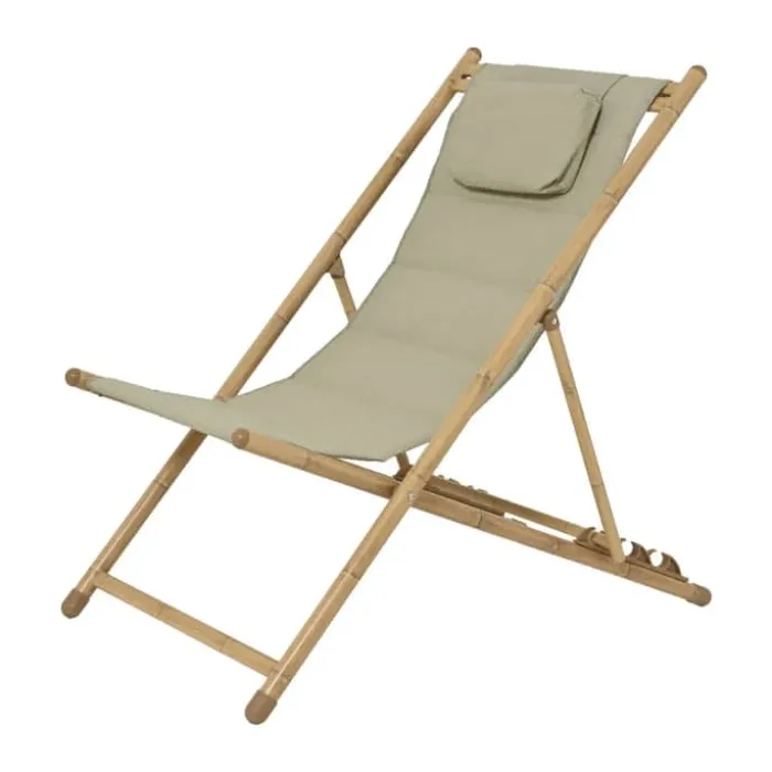 CASA Living Fredericia Liggestol H 98 x B 60x L 111 cm - Metal/Polyester - Grøn