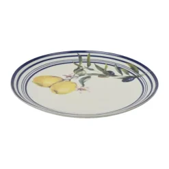 CASA Living Frokosttallerken Ø 20,3 cm - Porcelæn - Gul/hvid