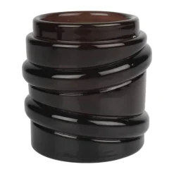CASA Living Fyrfadsstage H 7,7 cm - Glas - Coffe