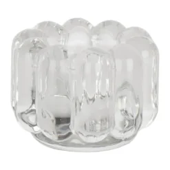 CASA Living Fyrfadsstage Ø 8 x H 6,7 cm - Glas - Klar