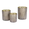 CASA Living Fyrfadsstage Ø 10 x H 12,5 cm - Glas - Taube