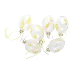 CASA Living Glasæg - 6 stk. H 4,2 cm - Glas - Gul