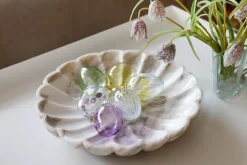 CASA Living Glas påskeæg Ø 5 x H 7 cm - Glas - Lilla prikker