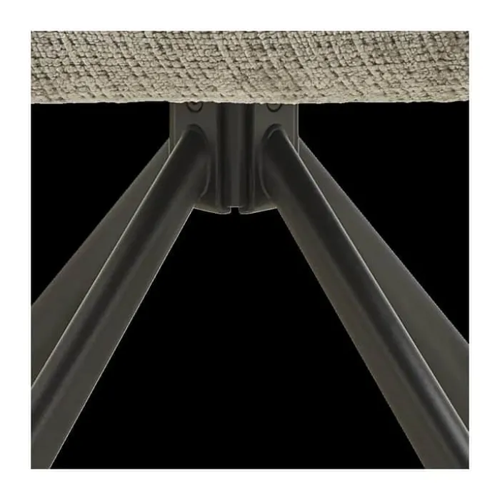CASA Living Graham Spisebordsstol H 87 x B 59 x L 62 cm - Jute - Grå