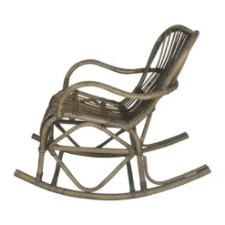 CASA Living Gyngestol H 86 x B 95 x D 56 cm - Rattan - Grå natur