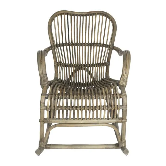 CASA Living Gyngestol H 86 x B 95 x D 56 cm - Rattan - Grå natur